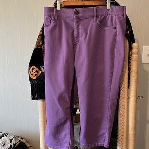 Liz Claiborne Purple Ankle & Cropped Jeans